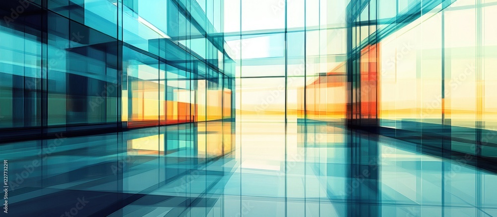 Modern Glass Office Cubicles Interior Design with Empty Space for Custom Text Overlay in Professional Business Environment Modern Glass Office Cubicles Interior Design with Empty Space for Custom Text Overlay in Professional Business Environment