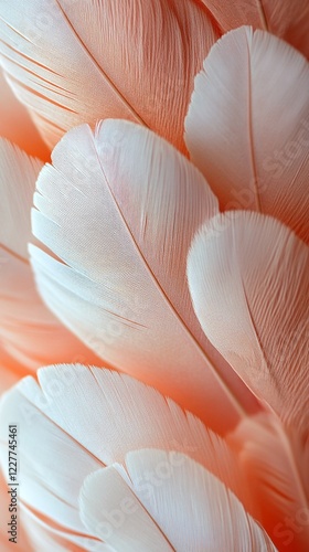 Wallpaper Mural A close-up of white and light orange feathers. Torontodigital.ca