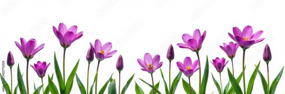 Purple Camas flower isolated on white background, garden, isolation Purple Camas flower isolated on white background, garden, isolation