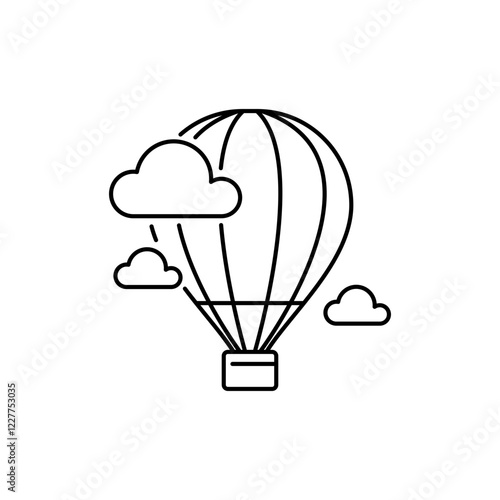 Outlien Hot Air Balloon icon, representing a newly launched idea or product.