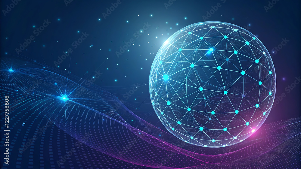 Futuristic glowing ai hologram banner for technology and innovation themes Futuristic glowing ai hologram banner for technology and innovation themes