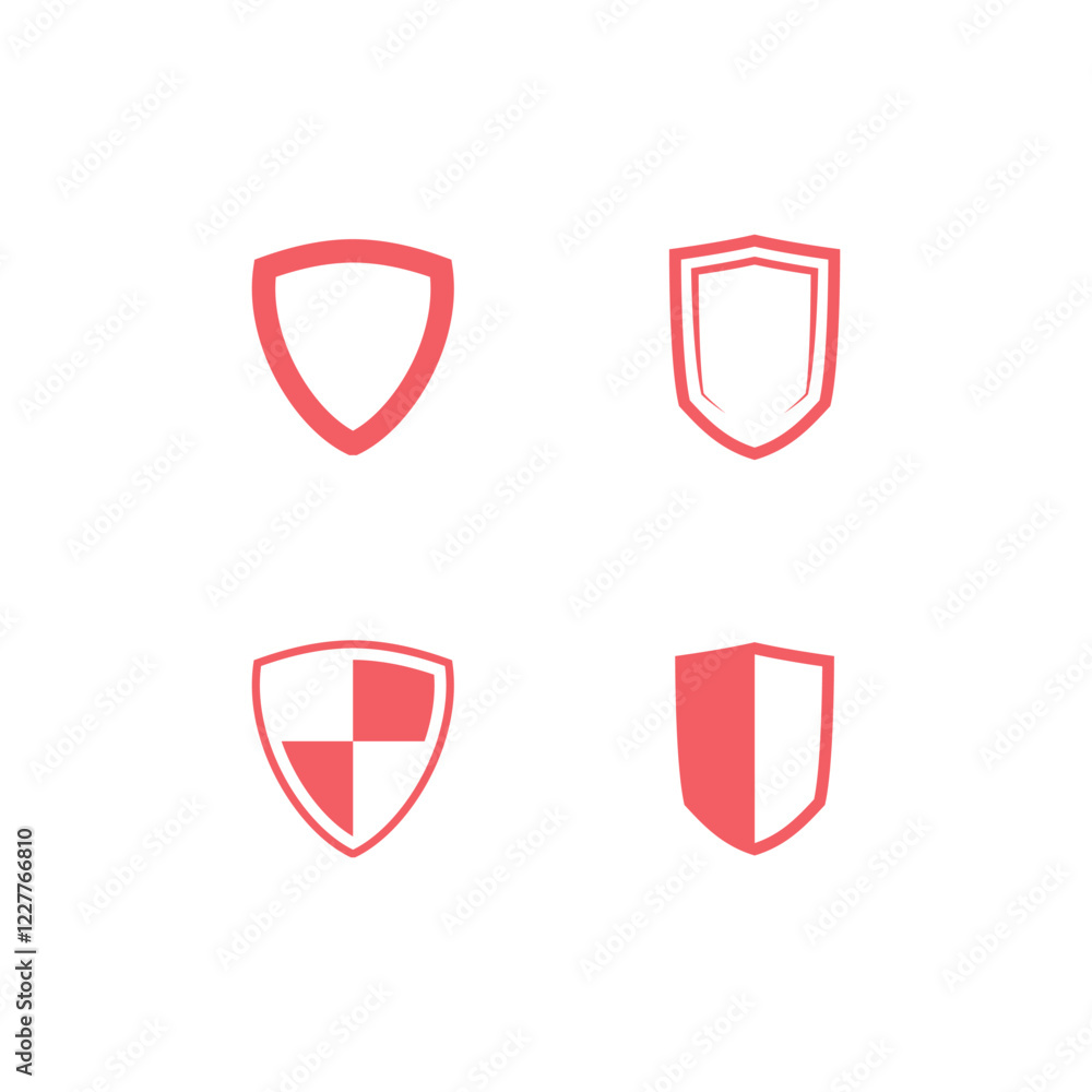 Shield icon set. Shield Vector Illustration. Shield icon set. Shield Vector Illustration.