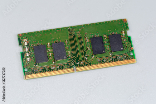 Memory module for the desktop computers on a gray surface photo