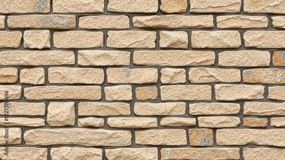 Obraz premium Seamless pattern of rough textured blocks in various shades of grey and beige, wallpaper, geometric