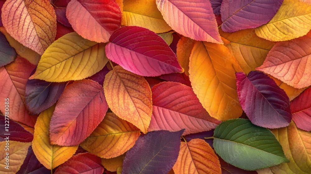 Vibrant autumn leaves in rich colors creating a textured background that captures the warmth and beauty of the fall season Vibrant autumn leaves in rich colors creating a textured background that captures the warmth and beauty of the fall season