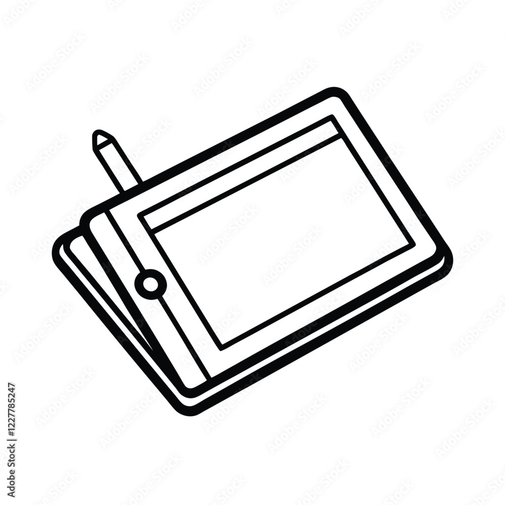 Graphic Tablet Vector Illustration – Perfect for Digital Art, Design, and Creative Work Graphic Tablet Vector Illustration – Perfect for Digital Art, Design, and Creative Work