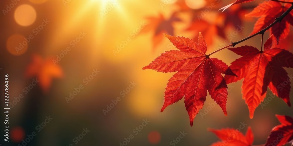 Autumnal Leaves Basking in Golden Sunlight A Vibrant Display of Nature's Seasonal Transition Autumnal Leaves Basking in Golden Sunlight A Vibrant Display of Nature's Seasonal Transition