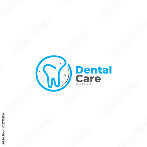 Dental creative idea logo wordmark. Dental Health, dental care and dental clinic. Logo for health, dentist and clinic.