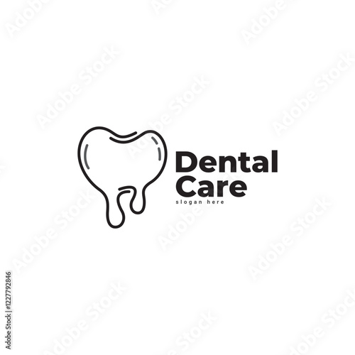 Dental creative idea logo wordmark. Dental Health, dental care and dental clinic. Logo for health, dentist and clinic.