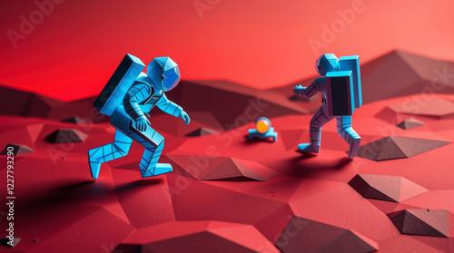 Wallpaper Mural Astronauts on Mars Torontodigital.ca