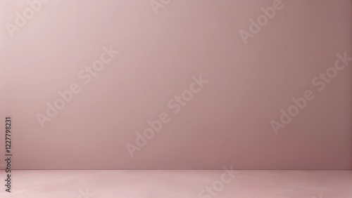 Blush Pink Wall and Floor Minimalist Room Interior Design