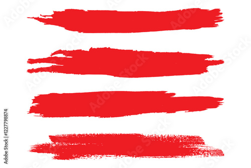 Wallpaper Mural Set of abstract horizontal grunge background templates. Vector black spots with jagged edges. Hand drawn brush strokes isolated on white. For text, advertising, texture design Torontodigital.ca