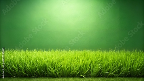 Lush Green Grass, Natures Vibrant, Fresh Spring Meadow