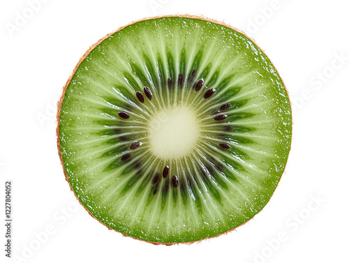 slice of kiwi isolated on transparent background