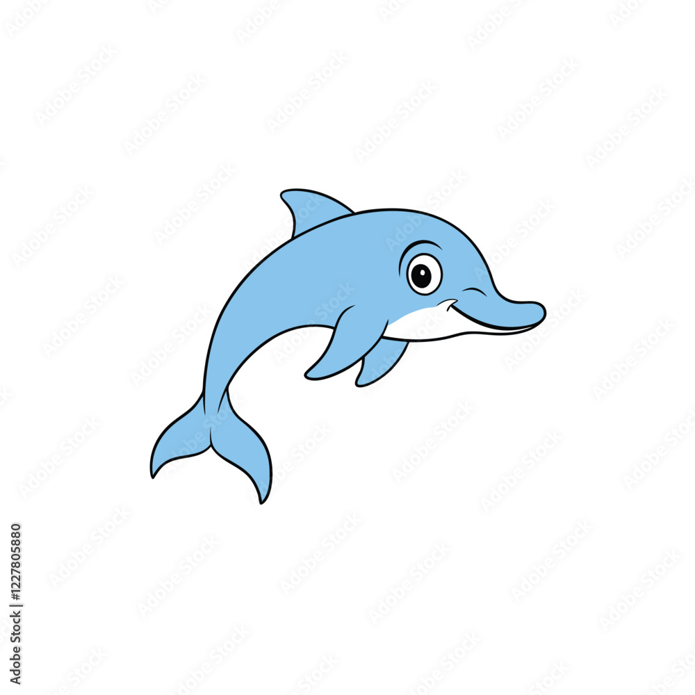 dolphin isolated on white background dolphin isolated on white background