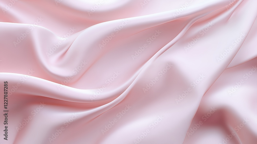 Obraz premium Soft Pink Silk Draped Fabric Abstract Background