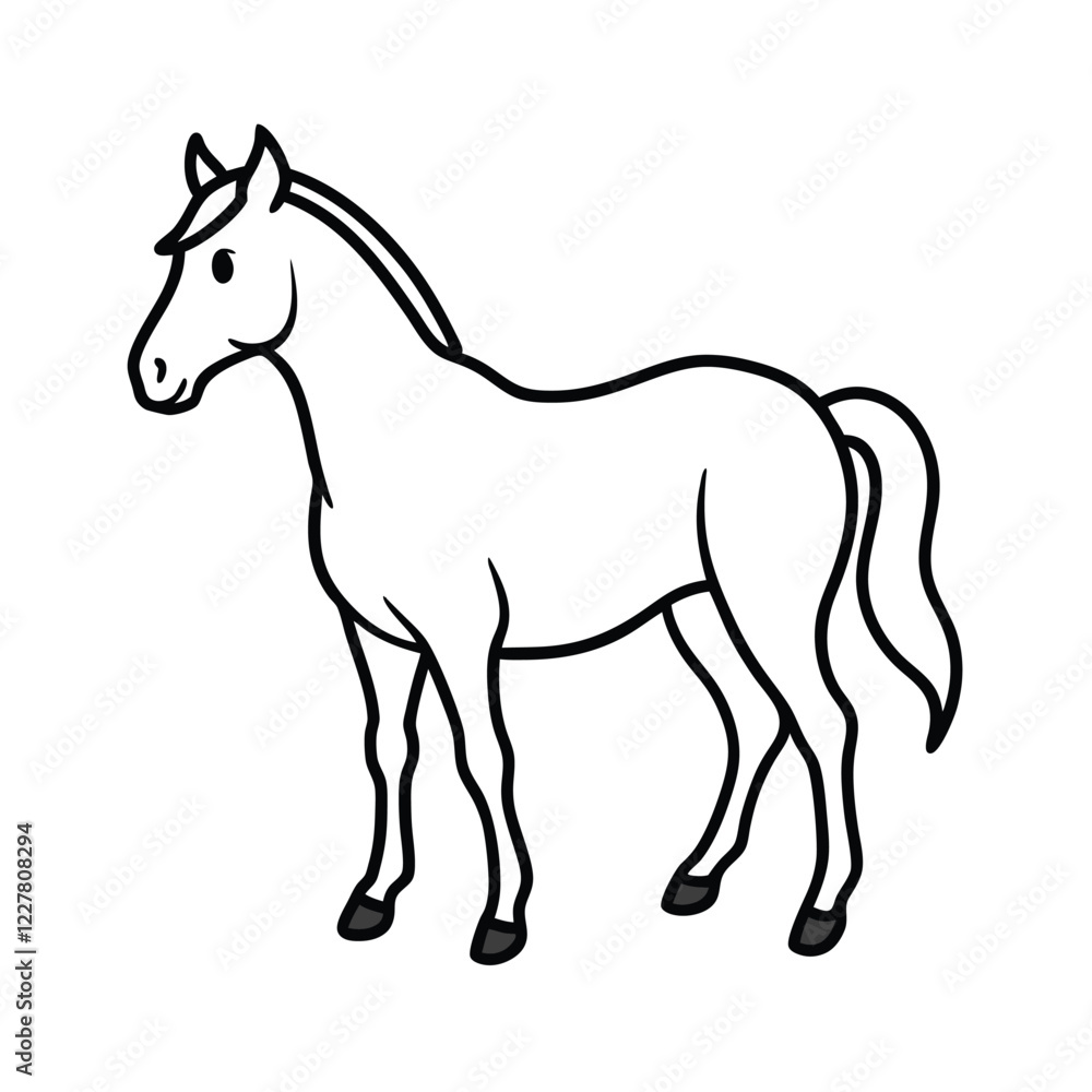 horse silhouette isolated on white horse silhouette isolated on white