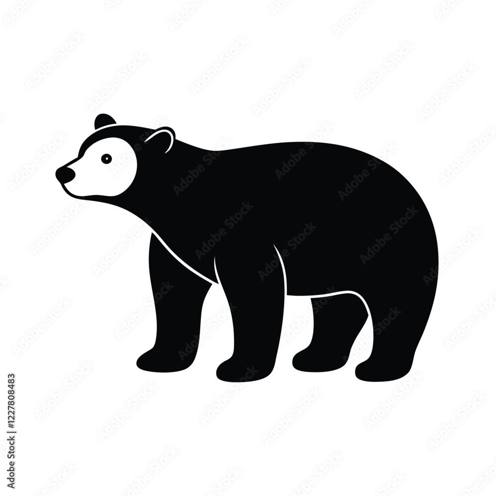 Fototapeta premium silhouette of a bear