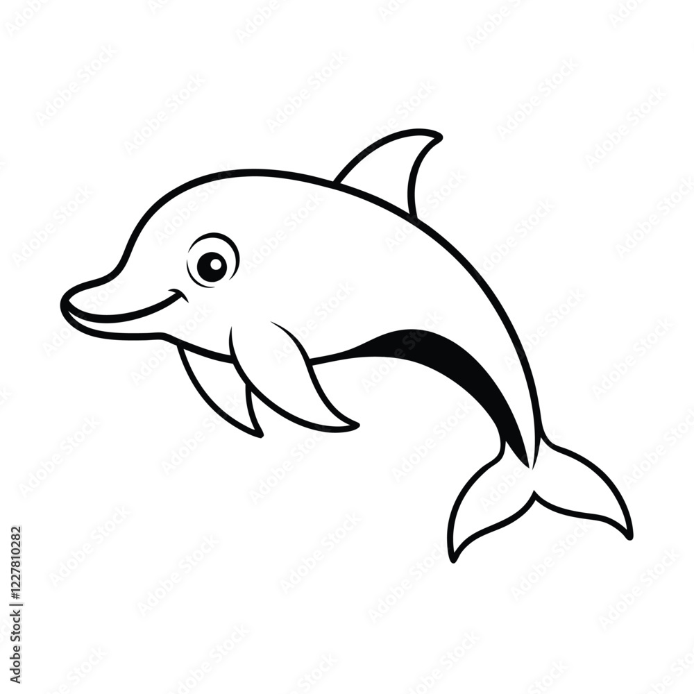 dolphin isolated on white background dolphin isolated on white background