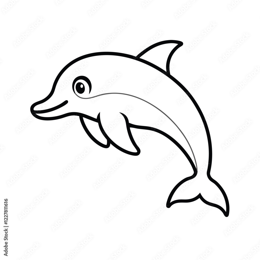dolphin isolated on white background dolphin isolated on white background