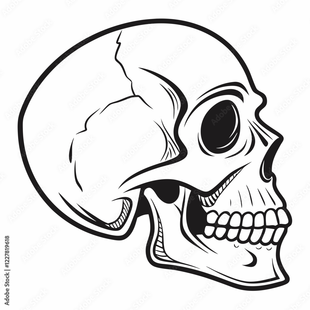 Naklejka premium skull and crossbones