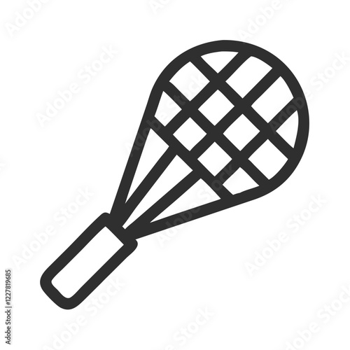 badminton racket and ball