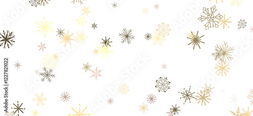 Wallpaper Mural Festive Snowstorm: Magnificent 3D Illustration Showcasing Falling Christmas Snowflakes Torontodigital.ca