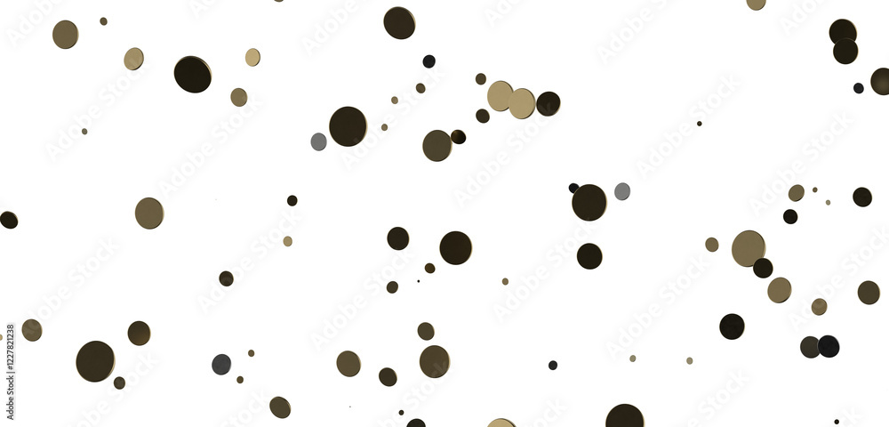 Radiant Revelry: Enthralling 3D Illustration of Shining gold Confetti Radiant Revelry: Enthralling 3D Illustration of Shining gold Confetti