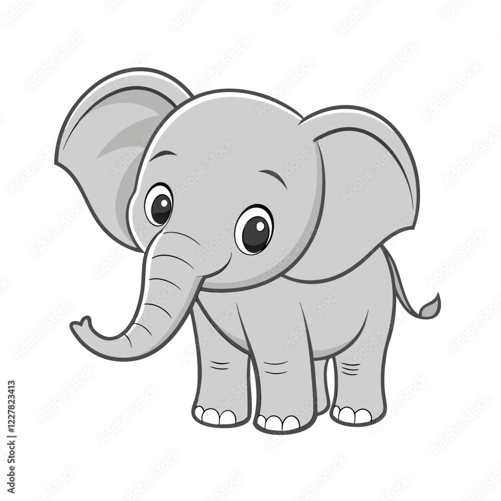 elephant cartoon illustration elephant cartoon illustration