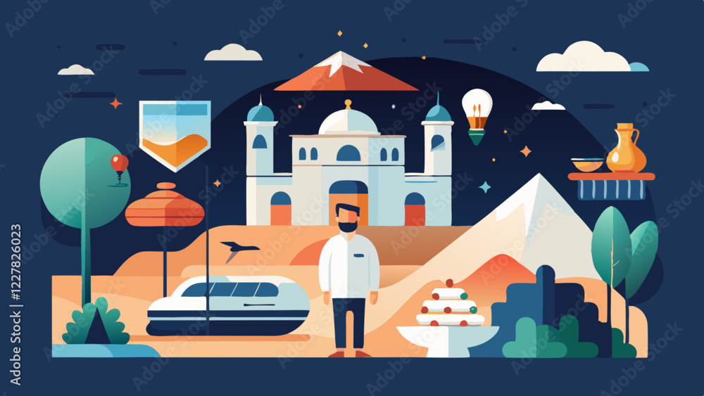 Naklejka premium the town