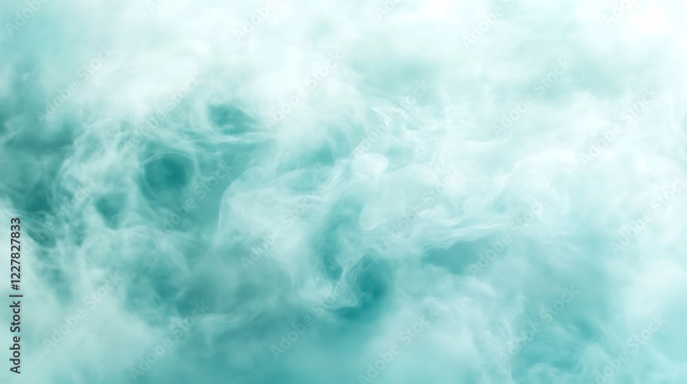 Obraz premium Abstract Aqua Smoke Swirling Design Background