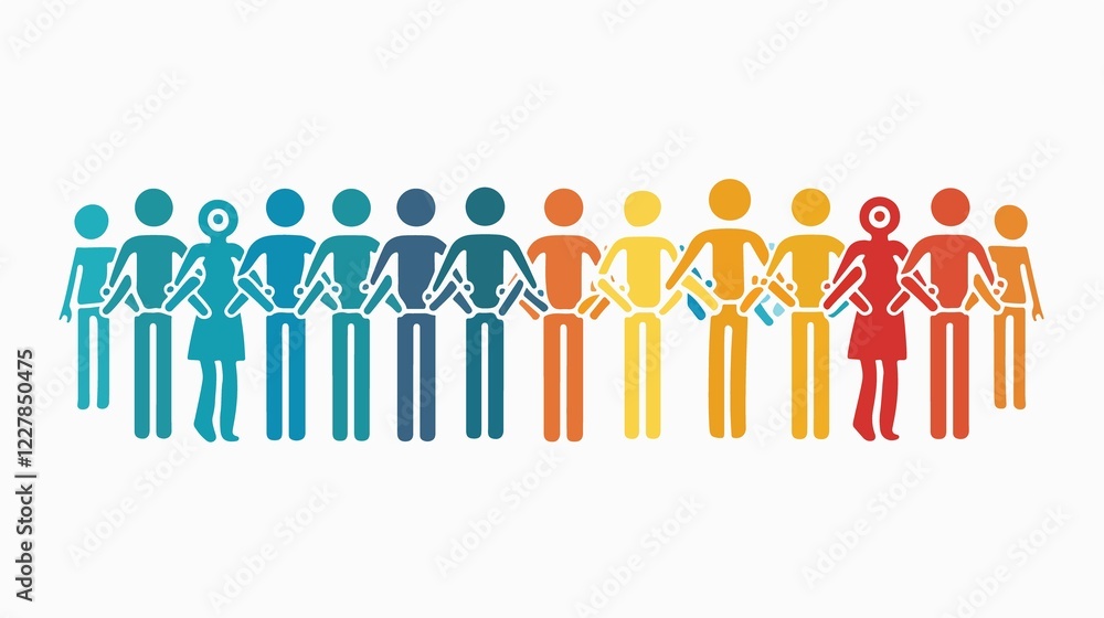 Diverse Multicultural Group Holding Hands in Solidarity and Unity Diverse Multicultural Group Holding Hands in Solidarity and Unity