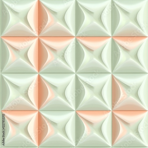 Abstract geometric pattern soft color smooth shape photo