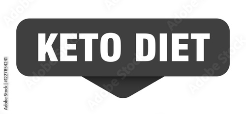 keto diet sticker. keto diet sign on transparent background