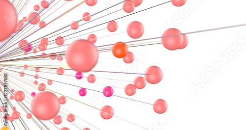 network holding in hand 3d ...