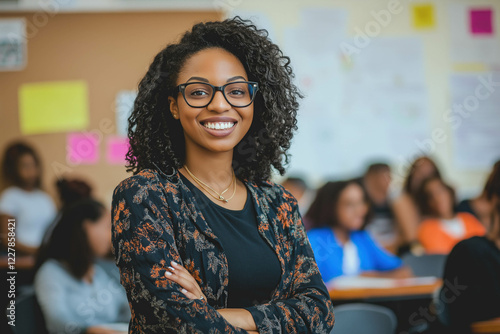 Female Teacher In A Classroom