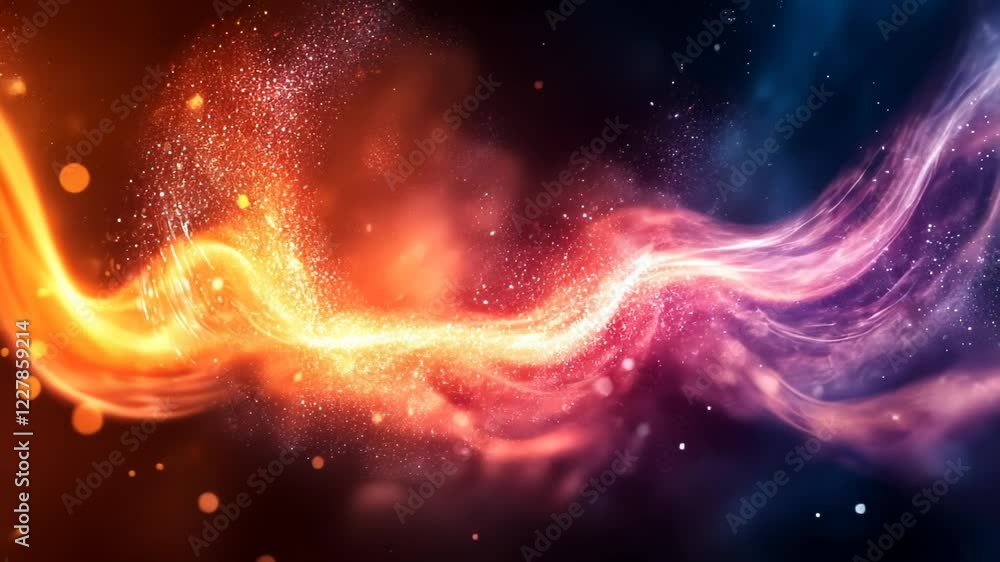 Vibrant Abstract Light Trails with Colorful Bokeh Background Effects Vibrant Abstract Light Trails with Colorful Bokeh Background Effects