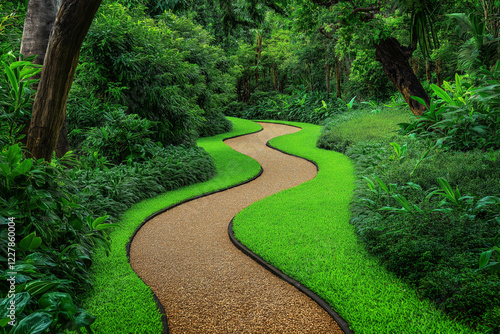 Jogging Track In Garden