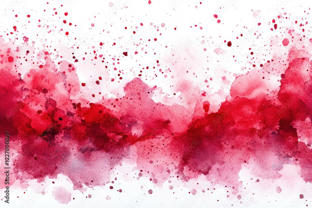 Fototapeta premium Red Watercolor Background