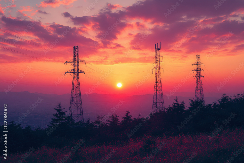 Fototapeta premium Telecommunication Services