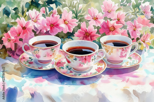 Tea Watercolor Illustration