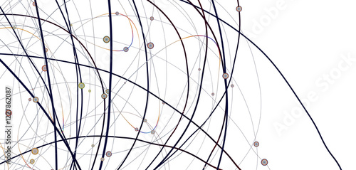 Global network. Blockchain....