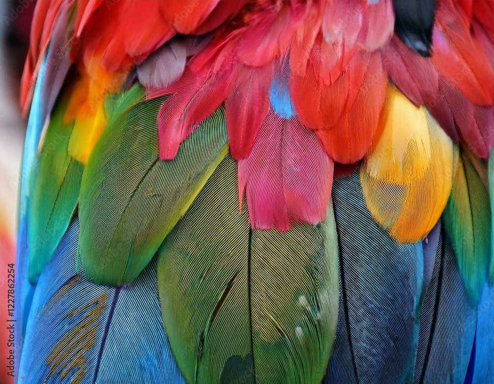 Fototapeta premium vibrant feathers create a stunning display of color and texture capturing the essence of celebration and artistic expression