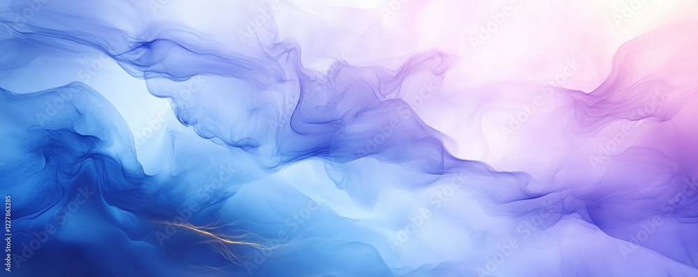 Fototapeta premium Abstract background in alcohol ink style. Lilac and blue tones