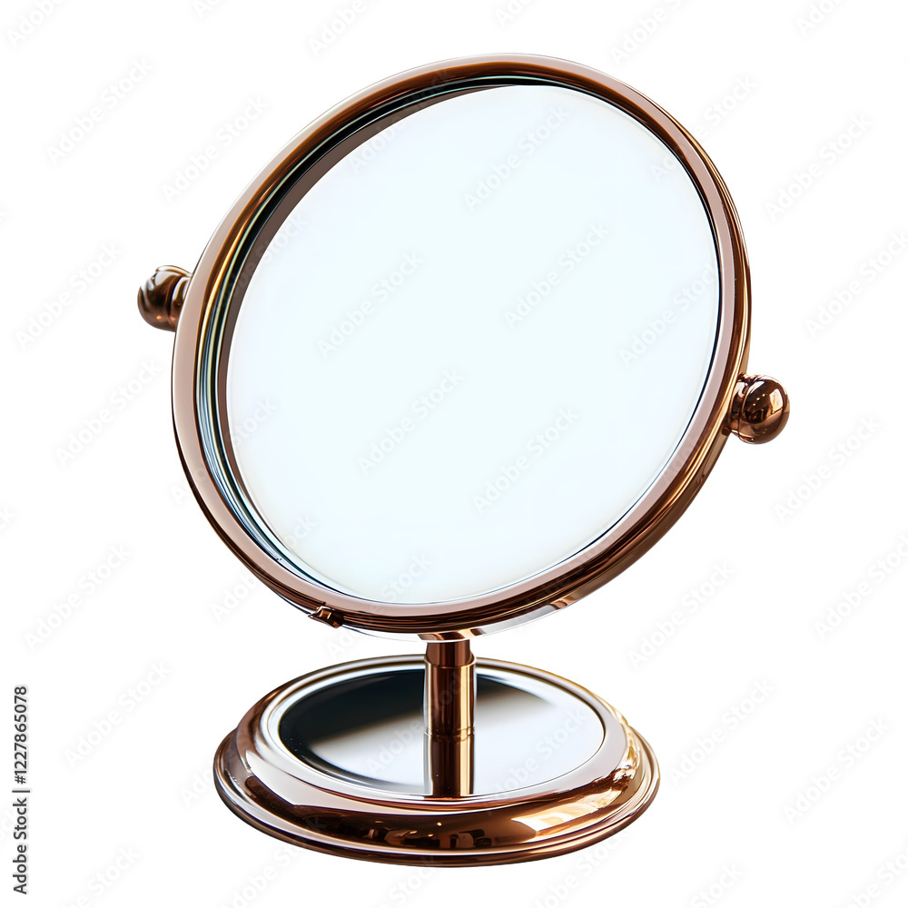 Obraz premium Mirror table makeup elegant isolated on transparent background