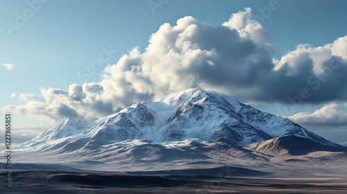 Wallpaper Mural Gorgeous snow covered mountain peaks sparkling under diamond-clear winter sky Torontodigital.ca