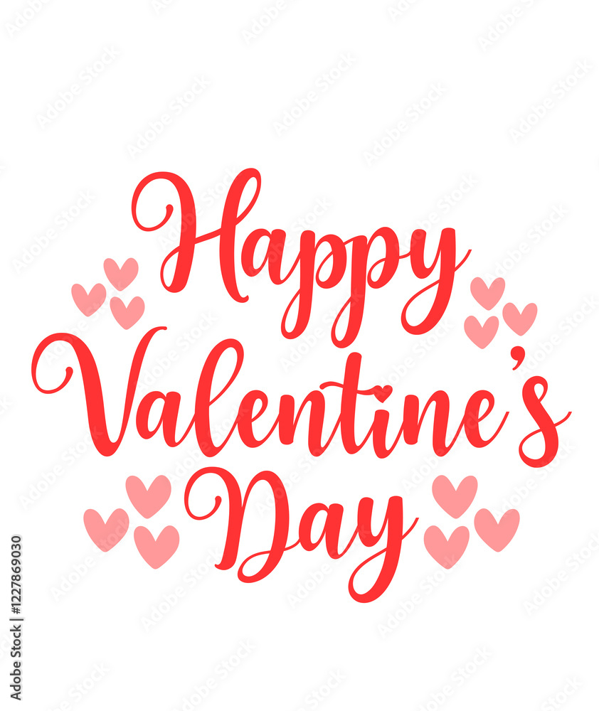 Happy Valentine’s Day typography text on plain white transparent isolated background for card, shirt, hoodie, sweatshirt, apparel, tag, mug, icon, poster or badge Happy Valentine’s Day typography text on plain white transparent isolated background for card, shirt, hoodie, sweatshirt, apparel, tag, mug, icon, poster or badge