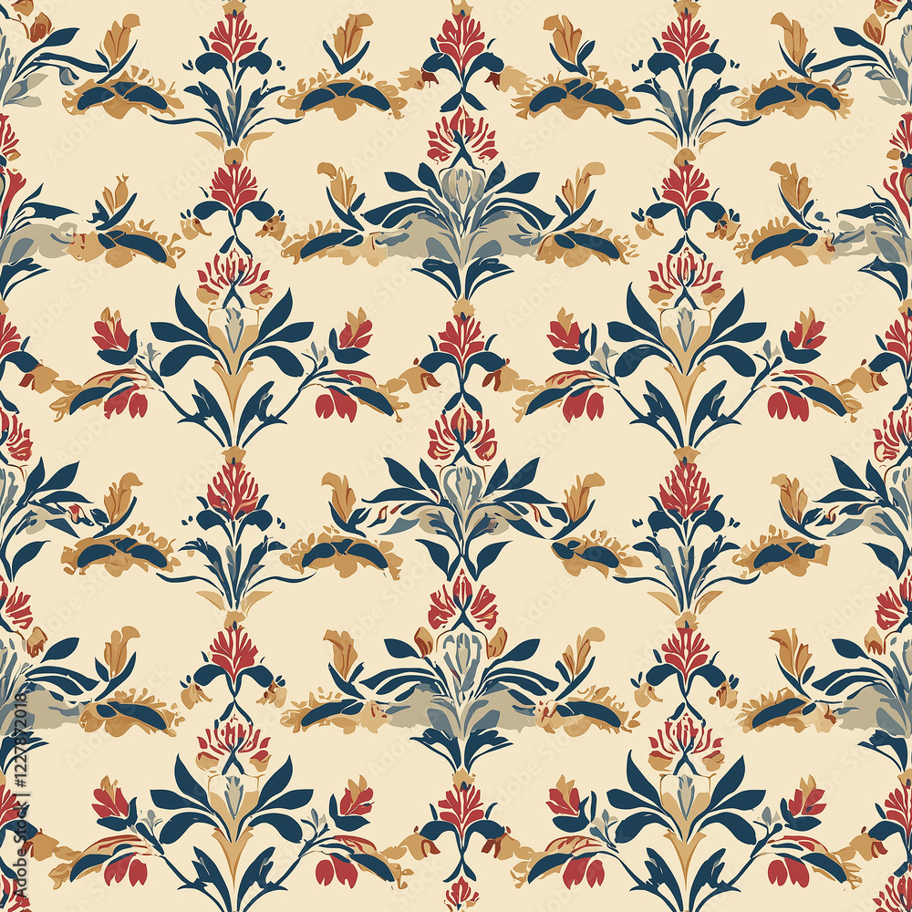 Floral pattern design textile print modern aesthetic stylish home decor close-up view botanical concept Floral pattern design textile print modern aesthetic stylish home decor close-up view botanical concept
