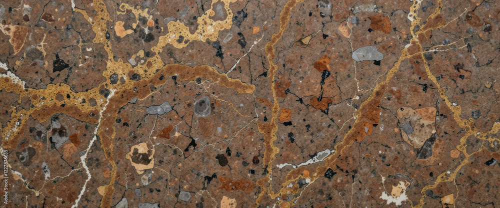 Close-up of a decorative stone surface with varied textures. Close-up of a decorative stone surface with varied textures.