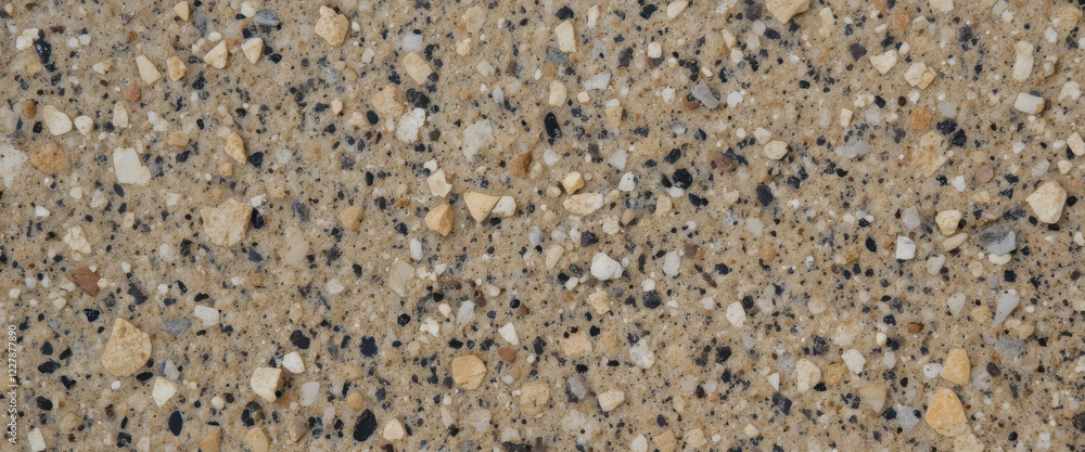 Close-up view of textured concrete surface with various aggregates. Close-up view of textured concrete surface with various aggregates.